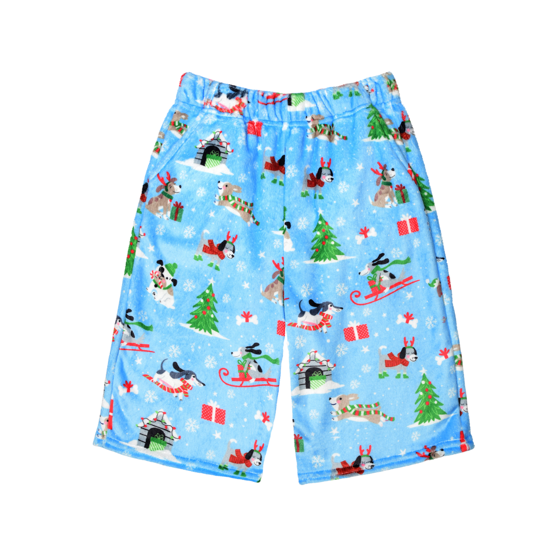 Snow Dogs Boy's Plush Shorts