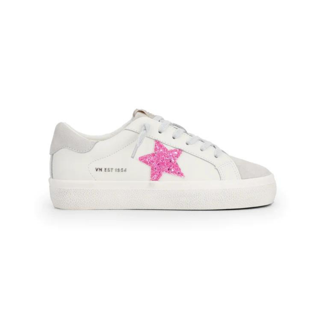 Diane Pink Glitter Star Sneakers