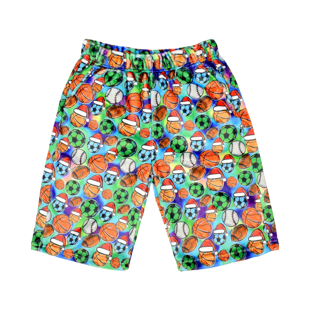 Holiday Sports Plush Shorts