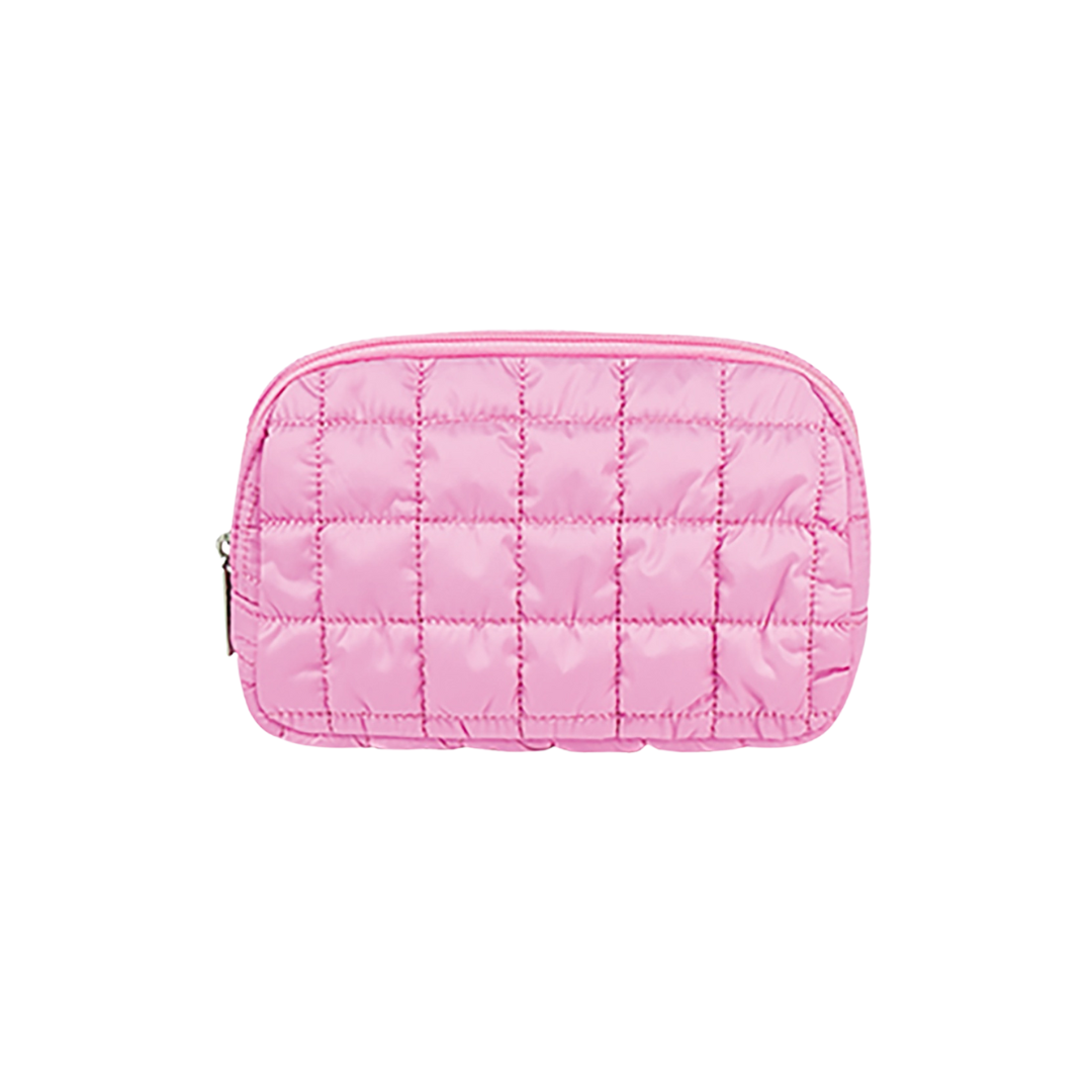 Pink Quilted Belt Bag