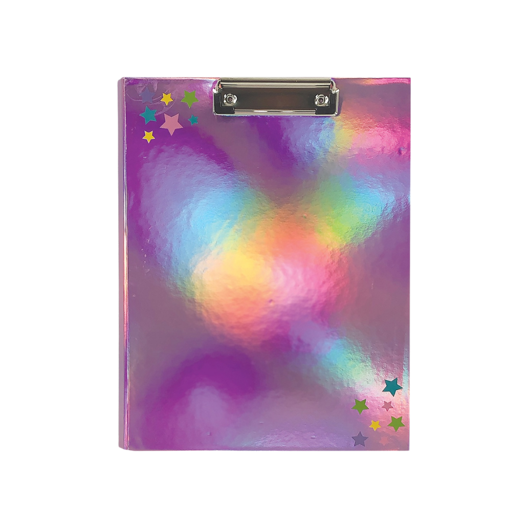 Pink Holographic Clipboard Set