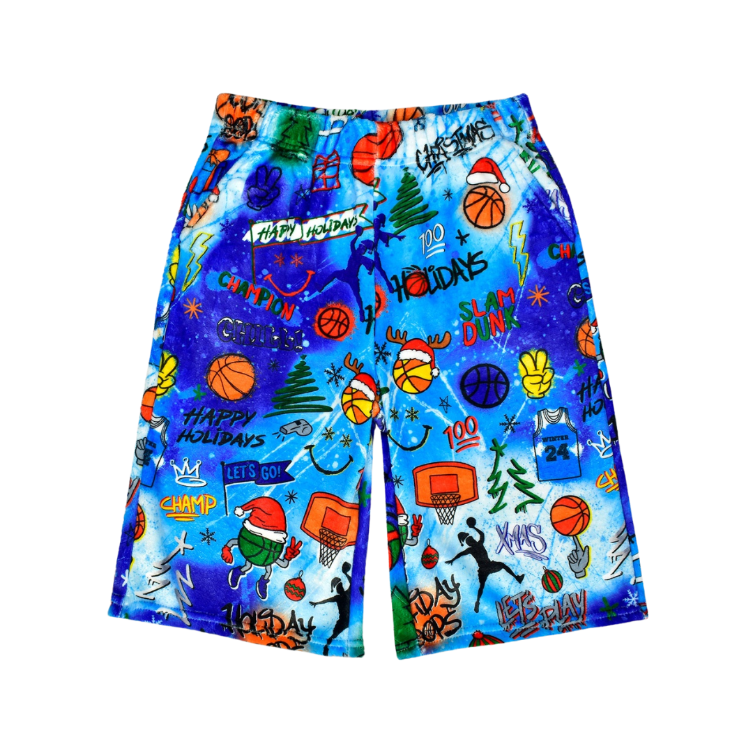 CP Holiday Hoop Plush Shorts