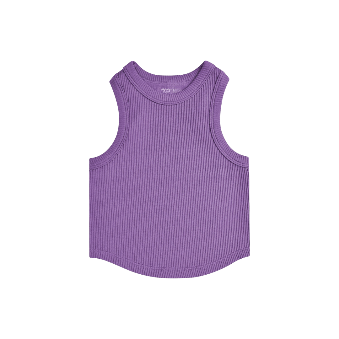 Vivid Violet Cropped Racerback