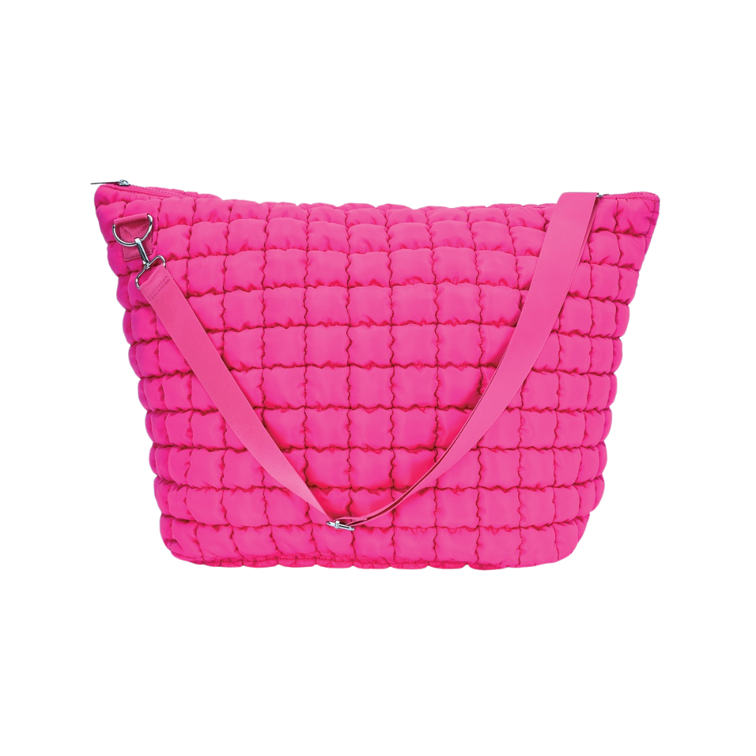 Pretty Pink Puffy Weekender Bag