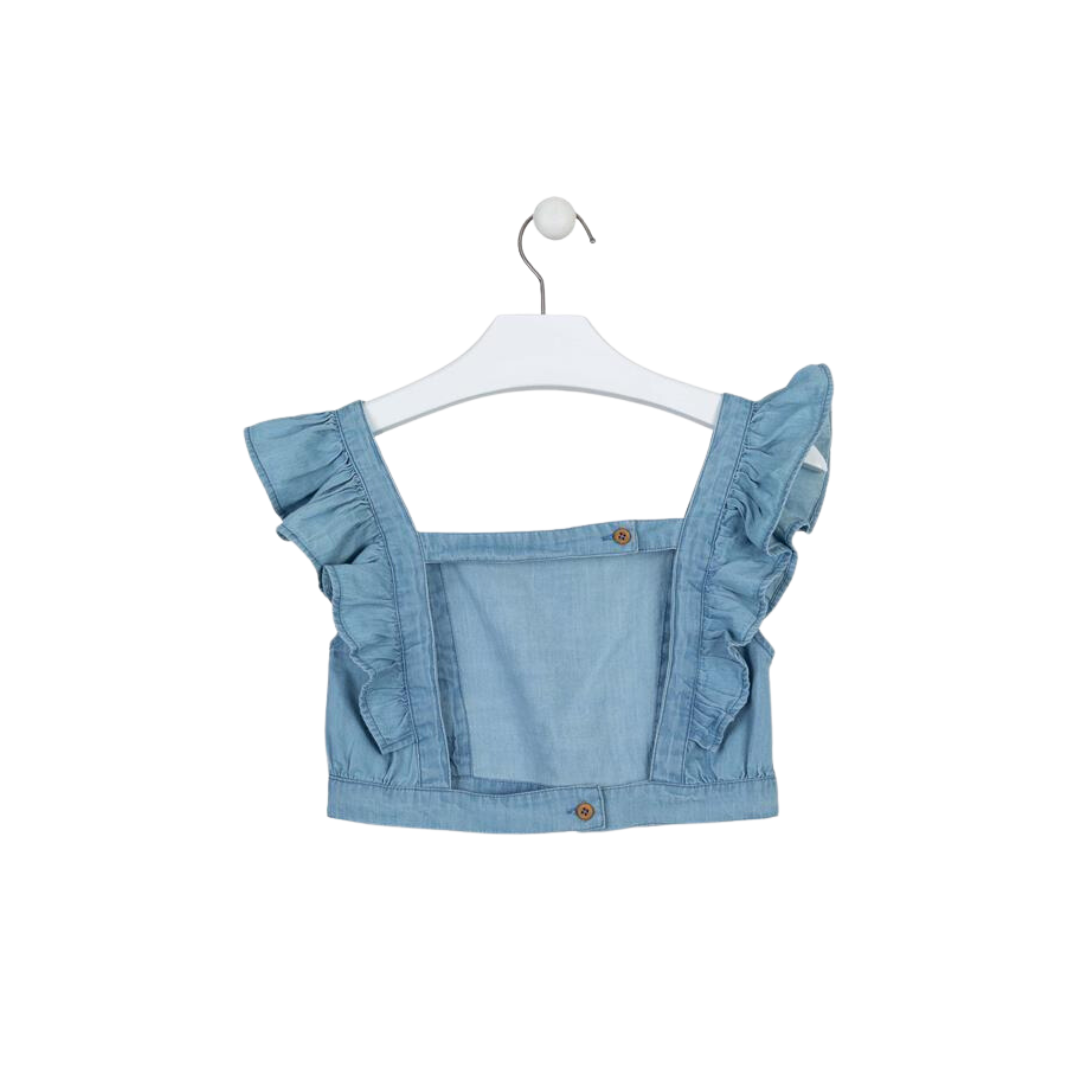 Denim Chambray Top