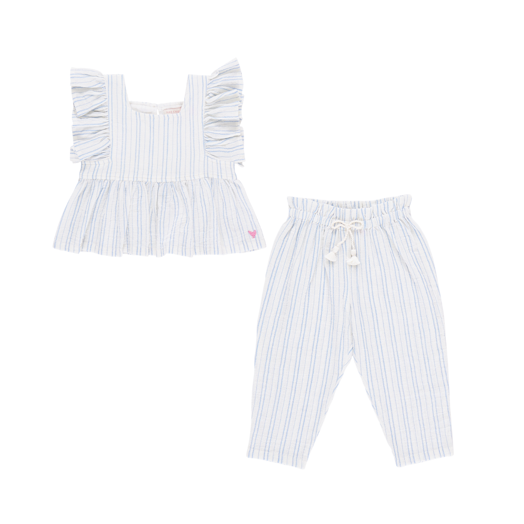 Riviera Stripe Pant Set