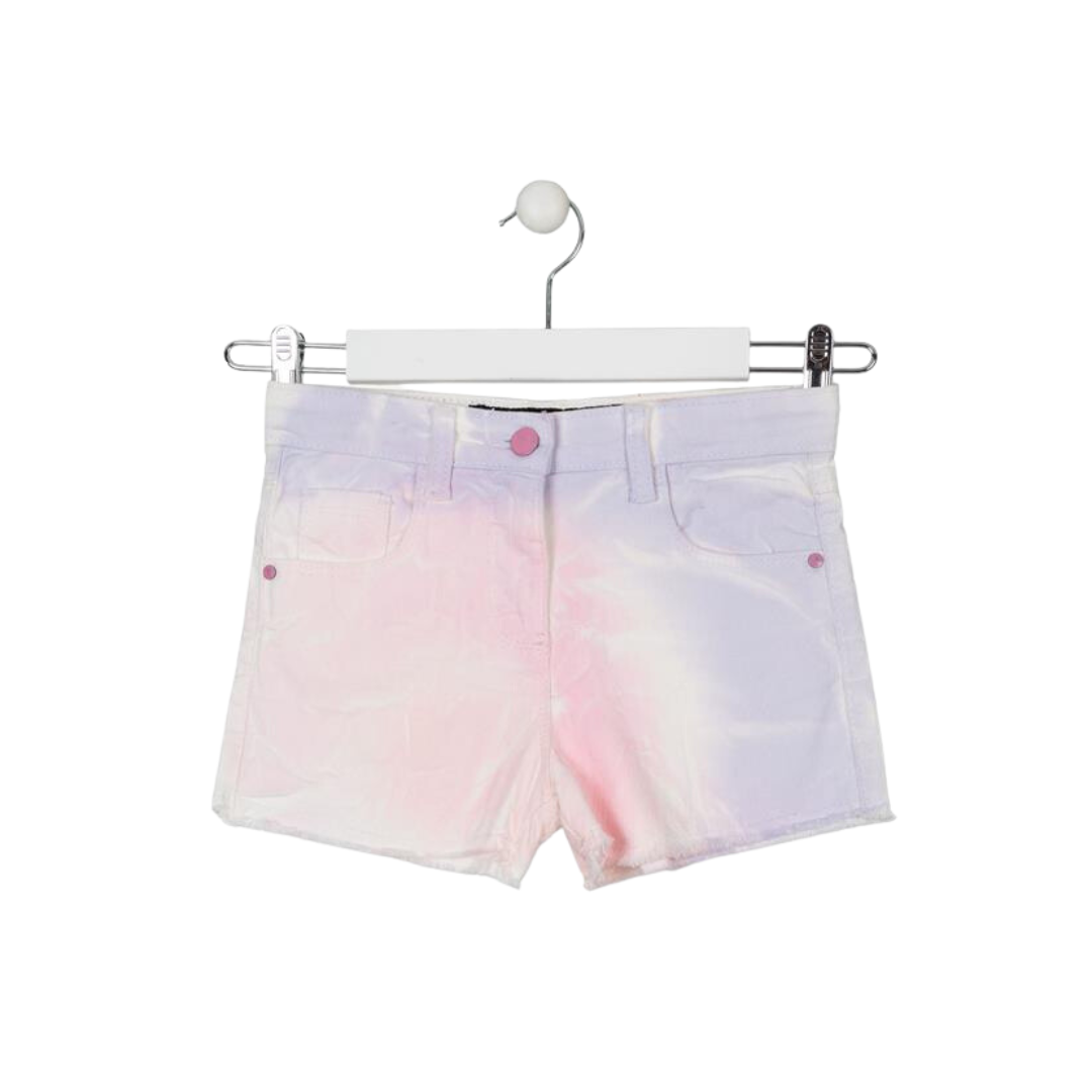 Lilac Tie Dye Denim Shorts